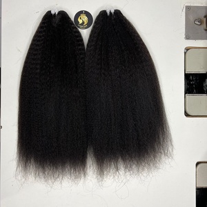 Cheveux humains bruts vietnamiens droits afro crépus à double étirage, cheveux crus crépus de haute qualité, prix de gros d'usine - Product Image 1