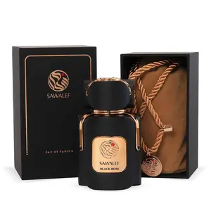 최고 등급 블랙 로즈 남여공용 EDP - 80 ML (2.7 oz) by Sawalef 프리미엄 품질 남여공용 최고의 향수