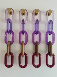 Accents muraux en chaîne acrylique moderne personnalisés avec suspension en résine ornementale pour la décoration intérieure, prêt pour le festival Diwali - Product Image 2