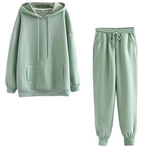2026 Autumn Winter Men Midweight Fleece 100% Cotton <b>Printed</b> Streetwear 2-Piece Sets Hoodies <b>Sweatshirt</b> and Pants Tracksuits - Product Image 4