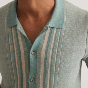 Qualité supérieure Top Tendance Style Décontracté Coton Hommes T-shirt Jacquard Polo pour Hommes - Product Image 4