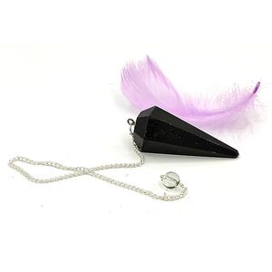 ลูกตุ้มคริสตัลทัวร์มาลีนธรรมชาติสีดำสำหรับการทำสมาธิและการล้างพลังงาน - Product Image 6