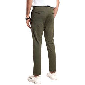 Pantalones Chinos Casuales Premium para Hombre, Corte Recto, Ajuste Moderno, Algodón Elástico, Antiarrugas, Ecológicos, Transpirables, con Pliegues Delanteros, Cintura Media - Product Image 6