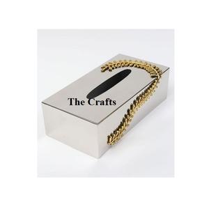 Latest Design <b>Black</b> Gold Color Tissue <b>Box</b> Customized Size And Shape Napkin <b>Storage</b> Holder With High Quality - Product Image 4