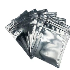 Bolsas de protección antiestática plateadas grises resellables con cierre zip ESD para electrónica, PCB, reacondicionamiento de portátiles y reciclaje. - Product Image 1