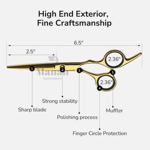 Professional Stainless Steel Sharp <b>Thinning</b> <b>Scissors</b> <b>for</b> Barber Salon <b>Hair</b> Cutting Tools - Product Image 5