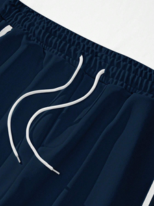 กางเกงขายส่งทรงตรง ผ้าหนา 450 กรัม น้ำหนักมาก 380 กรัม ทรงหลวม กางเกงวอร์มขายาวทรงขาบานสำหรับผู้ชาย - Product Image 5