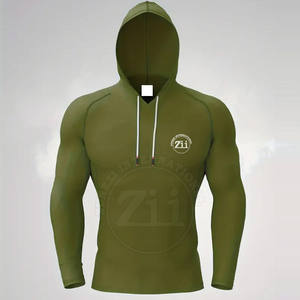 Sweat-shirts de compression pour hommes de haute qualité, dernier design, grande taille, respirants, légers, en spandex/polyester, manches longues - Product Image 3