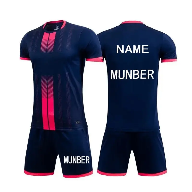 Cheap Price Factory Customized men's short sleeved football jersey for sports competition training football jersey set