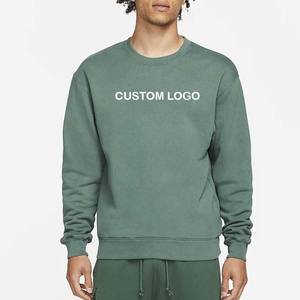 Nueva llegada logotipo personalizado hombres pulóver sudaderas impreso Casual moda básica algodón cuello redondo invierno sudaderas hombres - Product Image 6