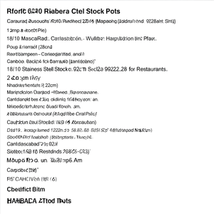 18/10 Stainless Steel Stock <b>Pot</b> 28cm 5L-Professional 9200 Series 9222.28 <b>for</b> Restaurants - Product Image 2