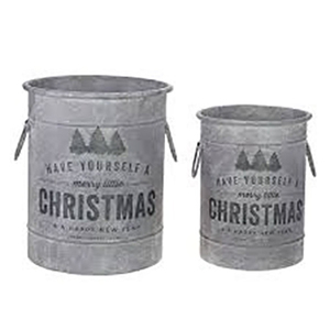 Seau à vin galvanisé de haute qualité personnalisé imprimé métallique cadeau de noël voiture de père noël en forme pour la fête de noël en gros - Product Image 1