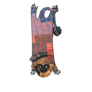 Jaanwar Classic Blue Hand Knotted Wool Rug Rectangle Abstract Pattern Size 9x12 for Home Living Room <b>Fluffy</b> <b>Carpet</b>-AIWL-7030 - Product Image 1