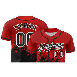Camiseta de Béisbol y Sóftbol Unisex 100% Poliéster, Transpirable, de Secado Rápido, Absorbe la Humedad, con Botones, Impresión por Sublimación Completa - Product Image 6