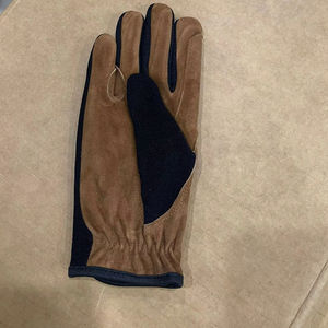 ถุงมือขับรถหนังกลับสำหรับผู้ชาย ด้านหลังเป็นผ้า ป้องกันการลื่น ปรับขนาดข้อมือได้ ถุงมือสำหรับฤดูหนาว - Product Image 2