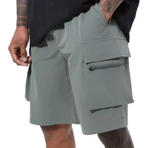 Pantalones Cortos de Hombre de Alta Calidad, Elásticos, Estampado Sólido, Impresión Digital, Transpirables, de Poliéster/Algodón, Estilo Urbano, Pakistán - Product Image 1