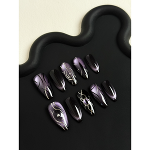 Uñas Postizas Cosmic Noir Eclipse - Product Image 1