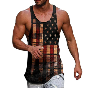 High Quality 100% Polyester Sublimated Tank Top For Men <b>Undershirt</b> Custom Design Color & Size Sublimation Men Tank Tops - Product Image 5