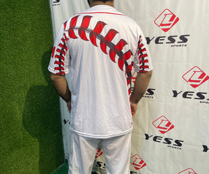 Ensembles d'uniformes de baseball et de softball personnalisés de haute qualité, imprimés, respirants, à séchage rapide, 100 % polyester, vêtements de sport, tailles personnalisées, couleur unie - Product Image 5