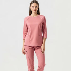 La calidad superior proporciona comodidad y transpirabilidad Hospital Scrubs Uniforme Jogger Pant Mujeres Medical Full Sleeve Scrub Sets - Product Image 1