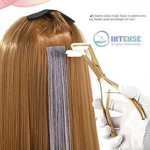 Kit d'extension de cheveux professionnel avec pince d'étanchéité en acier inoxydable pince à ruban peigne de coiffage pour extensions de cheveux avec ruban adhésif - Product Image 6