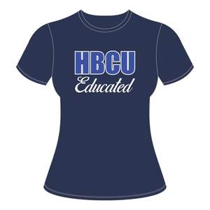 Camiseta Azul Marino con Bordado de Chenilla de Algodón, Estilo Universitario, Orgullo Colegial, Logotipo Personalizado, Moda, para Graduados de HBCU - Product Image 2