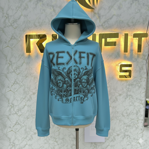 Sweat à capuche rose tendance à prix ajustable, style délavé, fermeture éclair, strass, veste zippée, lavage à l'acide, sweat à capuche en molleton pour homme, streetwear - Product Image 5