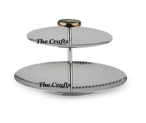 Soporte para servir pasteles de calidad superior Soporte para pasteles de forma redonda de acero inoxidable para uso en hoteles y bodas - Product Image 1