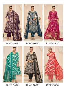 Venta al por mayor de ropa festiva artesanal exclusiva colección de algodón impreso confeccionado ropa de fiesta india y paquistaní - Product Image 5