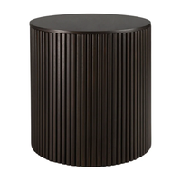 Table d'appoint de tambour en bois de manguier massif de haute qualité correctement finie pour l'école d'hôpital à domicile de chambre à coucher ou l'utilisation d'atelier d'entrée