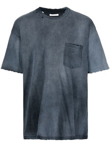 100% algodón liso Vintage camiseta hombres piedra desgastada ácido lavado camiseta logotipo personalizado en blanco negro camisetas de gran tamaño - Product Image 3