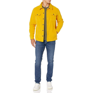 Tendance Classique Hommes Varsity Veste en Noir Respirant Élégant Manteaux-Vente en Gros Polaire Tissu de qualité supérieure pour les hommes - Product Image 2