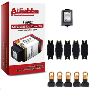 ขั้วต่อสายไฟแบบหุ้มฉนวน 3 AWG ชนิดหนีบ ทำจากทองเหลือง สำหรับต่อสายไฟในรถยนต์ - Product Image 2