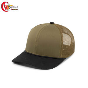 หมวกตาข่ายคนขับรถบรรทุกสำหรับผู้ชายดีไซน์ใหม่2025ผลิตจากโรงงานผู้ผลิตสีแดงสีขาว - Product Image 1