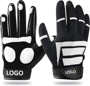 Gants d'entraînement de capture avec logo personnalisé en gros Nouveau design Gants de réception de sport pour les jeunes joueurs de football américain Poignées - Product Image 1