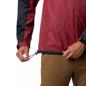 High Street Style Chaqueta cortavientos de lona transpirable para hombre Tallas grandes Colección de invierno - Product Image 5