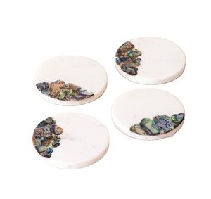 Directly Manufactured Modern Epoxy Resin Coasters High Quality Customizable <b>Square</b> Wood Coaster Set Angel Serving Base Holder - Product Image 4