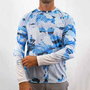 Camisa de pesca de hombre de verano de alta calidad 100% poliéster transpirable y UPF 50 al por mayor - Product Image 6