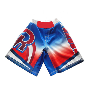 Impression numérique rétractable vêtements d'arts martiaux mixtes pour adultes short de gymnastique extensible entrejambe panneau extensible short MMA - Product Image 6