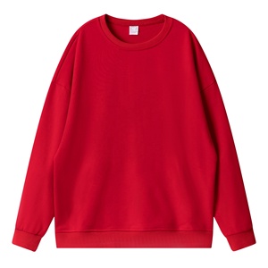 Haute qualité 300gsm CVC 85% coton mélangé goutte épaule sweat-shirt vierge pour hommes femmes usine en gros impression de logo personnalisé - Product Image 6