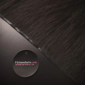 2024 Natural Vietnamese Remy Human <b>Hair</b> Machine Double Weft <b>Extension</b> Cuticle Aligned Virgin Black Color <b>Wigs</b> - Product Image 1