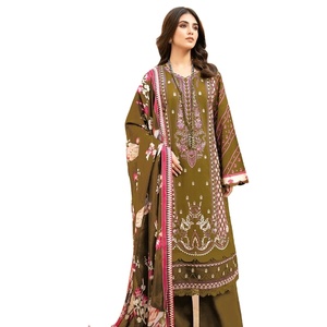 ชุดเดรสยาวสไตล์ชนเผ่าผ้าฝ้ายแท้คอลเลกชั่นเย็บปักลายอินเดียและปากีสถาน - Product Image 1