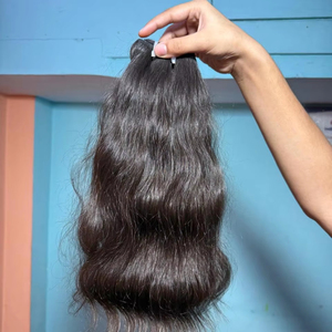 Extensions de cheveux vierges Remy indiens naturels et naturels, cuticules bouclées et ondulées, alignées de haute qualité, 100% - Product Image 1