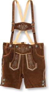 Nuevos pantalones bávaros Trachten Lederhose personalizados, pantalones Lederhosen de cuero auténtico cortos - Product Image 3