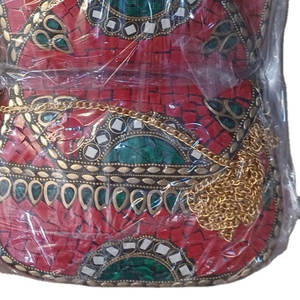 Firoja Vintage vestido monederos Rawat artesanías 'diseño indio mosaico trabajo Metal bolsos de mano moda Vintage modelo 2017 - Product Image 1