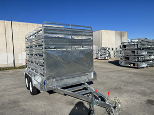 Remorque professionnelle robuste pour bétail, 2 essieux, véhicule de transport de bovins et d'équidés, fournisseur en gros, remorque pour bétail 10x6 - Product Image 2