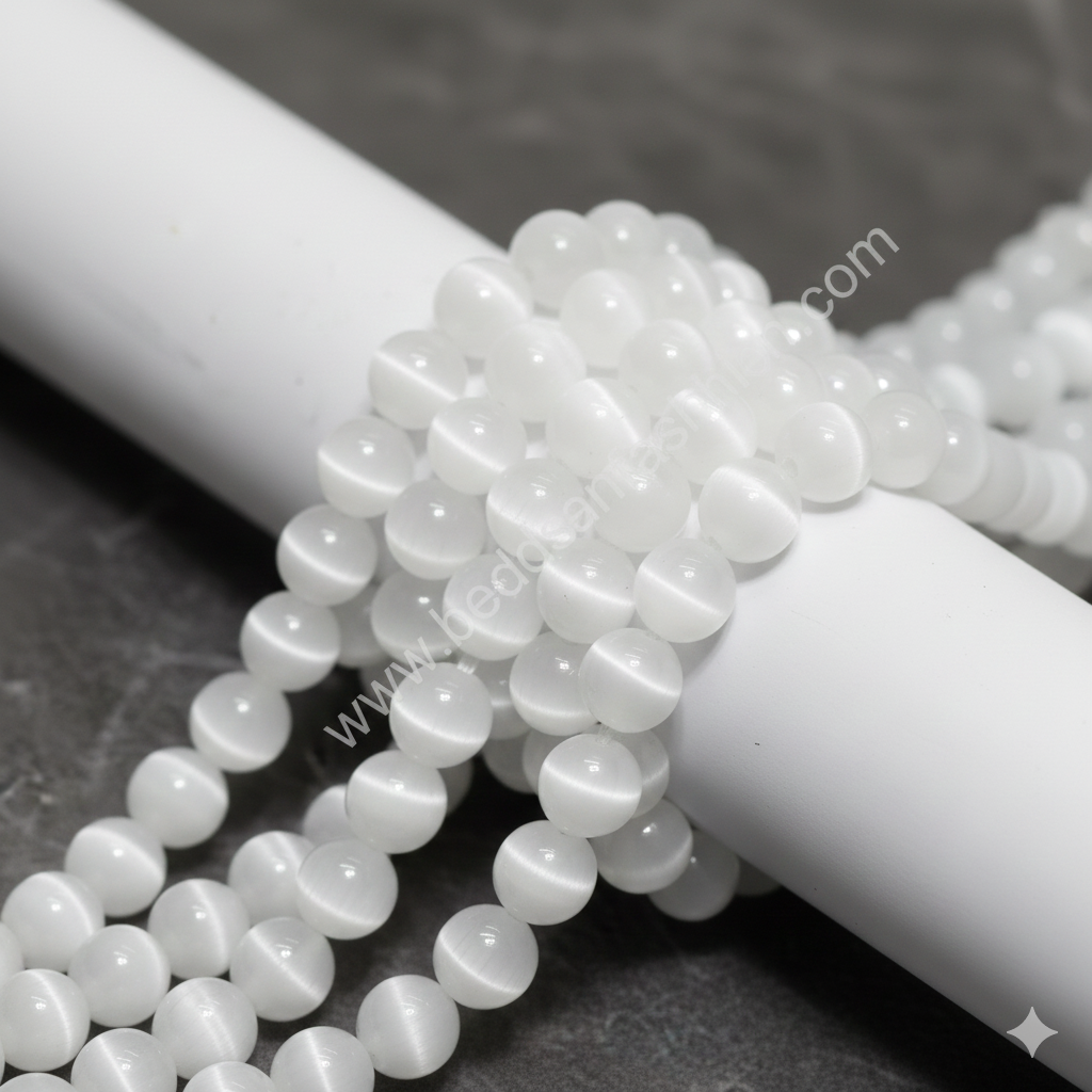 Natural Selenite Cat Eye