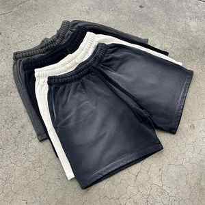 Pantalones cortos vintage de algodón 100% de alta calidad para hombre, pantalones cortos de algodón en blanco para hombre, pantalones cortos informales de rizo francés - Product Image 2