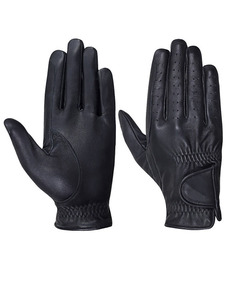 Gants d'équitation équestres professionnels gants d'équitation personnalisés en cuir synthétique pour hommes 2024 conception personnalisée - Product Image 3