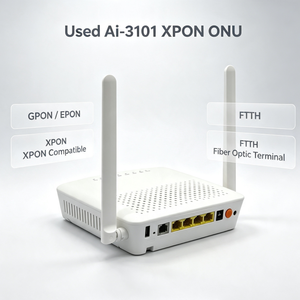 Unidad de Red Óptica Usada Ai-3101 XPON ONU GPON EPON FTTH, Terminal de Fibra Óptica para <span class=keywords><strong>Internet</strong></span> de Banda Ancha - Product Image 1
